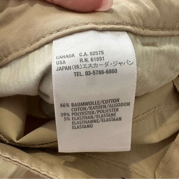 Escada Sport Retro 2000s Beige Bootcut Stretch Pants Women’s Size 40 (US 8) - Picture 9 of 12